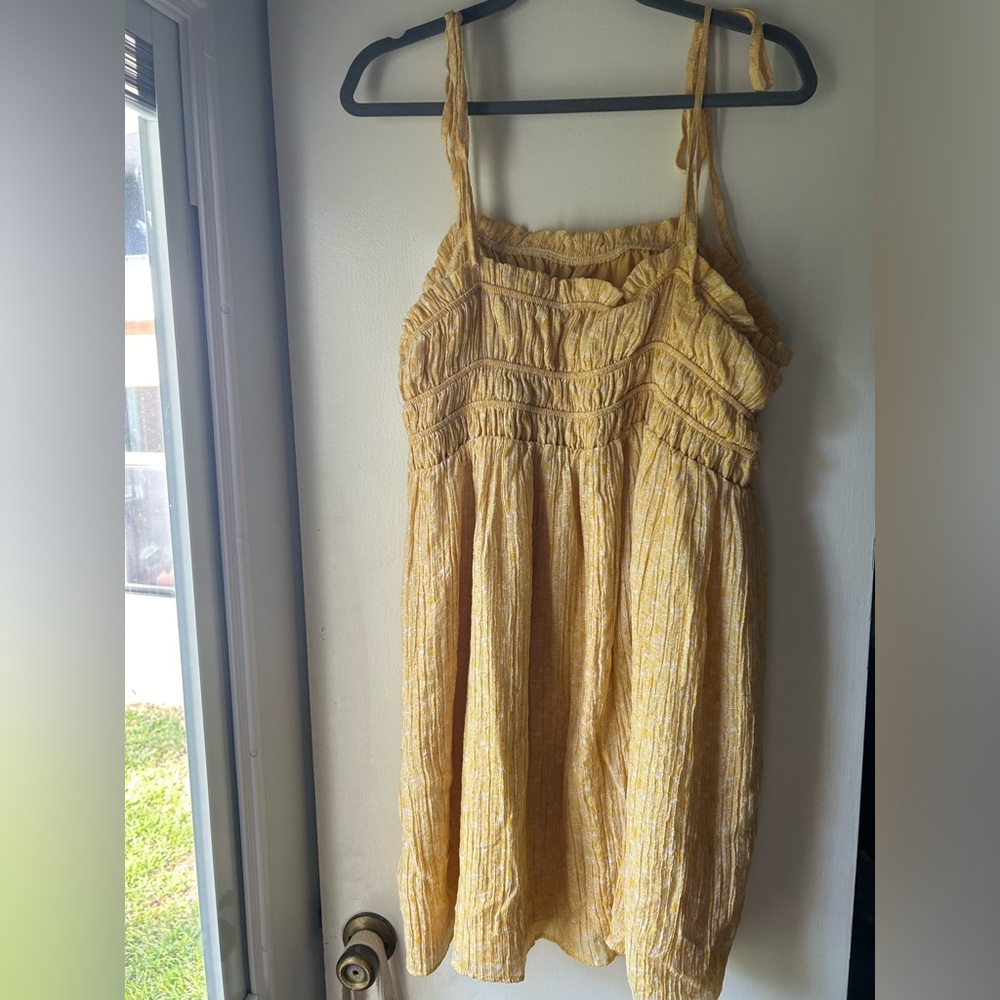 Yellow Crinkled Sundress